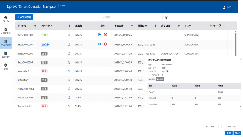 Task management and progress